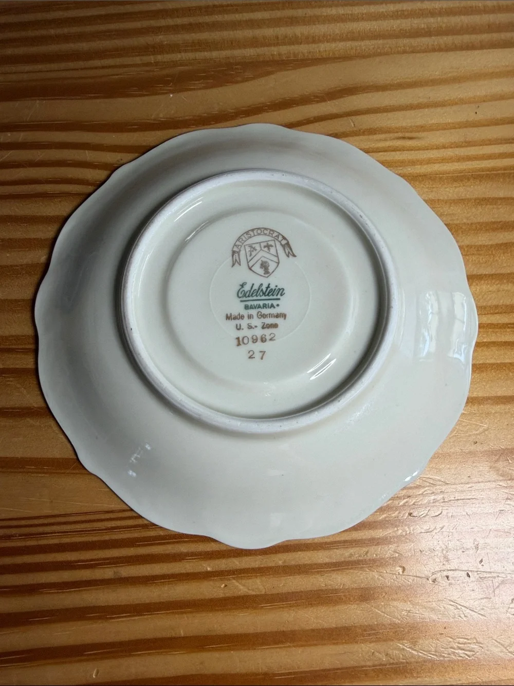 Vintage Edelstein Bavaria Aristocrat Teacup Set US Zone